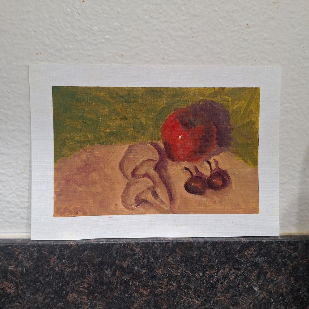 OriginalStill Life Oil Painting On Archival Paper 11x8